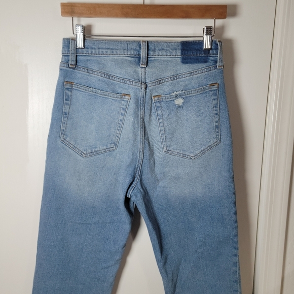 Abercrombie & Fitch Ultra High Rise Ankle Straight Button-Fly Jeans | Size 27/4R - Picture 8 of 9